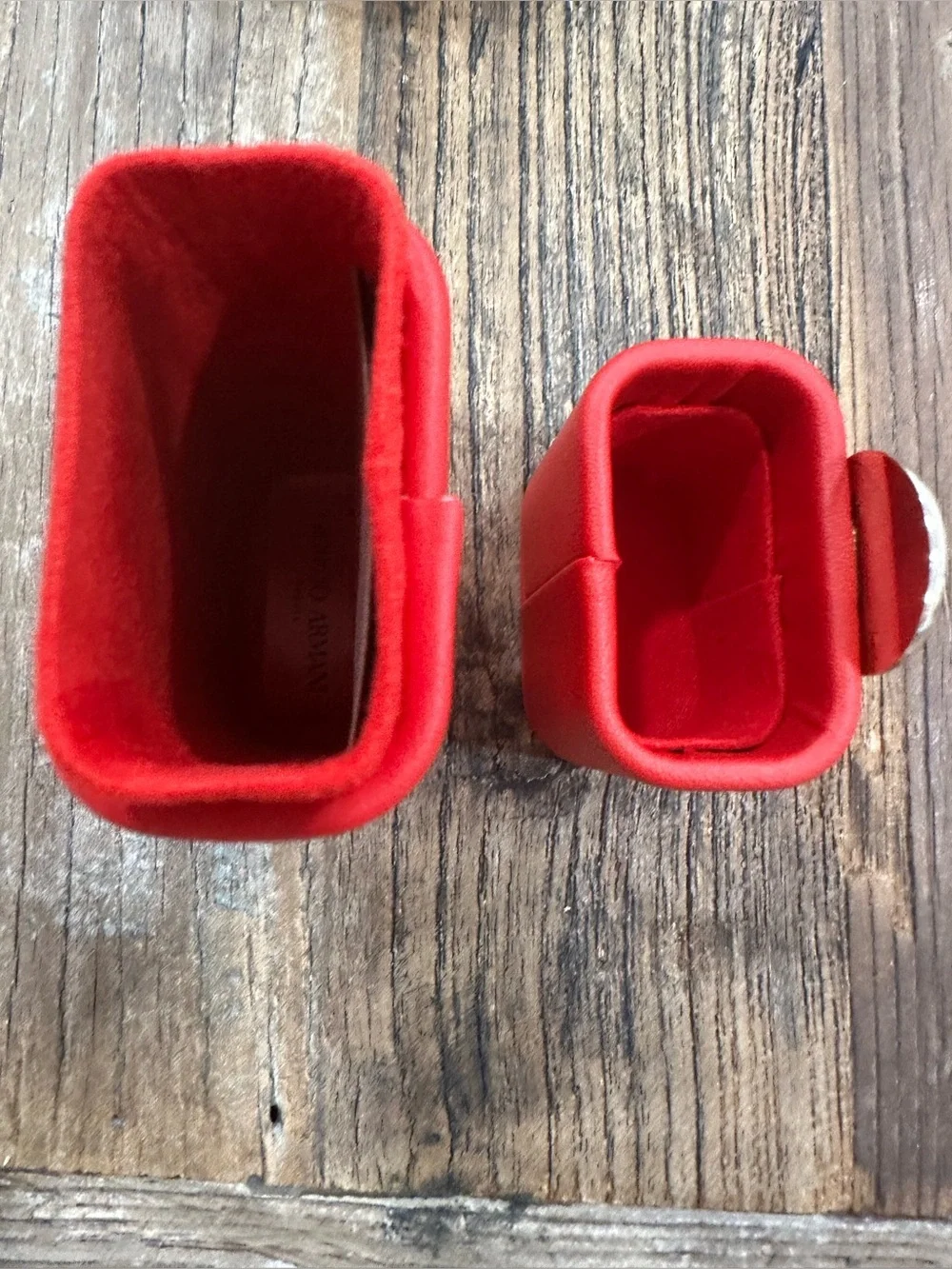 Giorgio Armani Red Lipstick & Shimmer eye tint  Set with Red Case